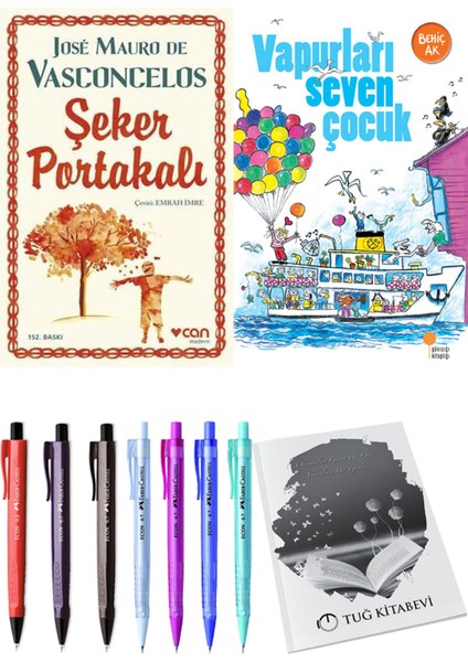 Vapurları Seven Çocuk ve Şeker Portakalı 2'li Set + Hediyeli