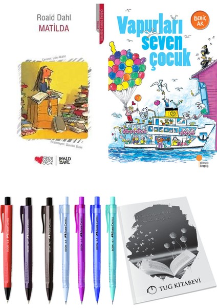 Vapurları Seven Çocuk ve Matilda 2'li Set + Hediyeli