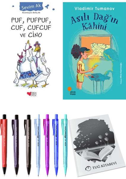 Asılı Dağ'ın Kahini ve Puf, Pufpuf, Cuf, Cufcuf ve Cino 2'li Set + Hediyeli