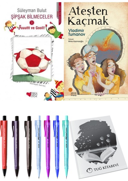 Ateşten Kaçmak ve Şipşak Bilmeceler 3 2'li Set + Hediyeli