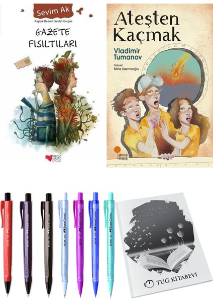 Ateşten Kaçmak ve Gazete Fısıltıları 2'li Set + Hediyeli