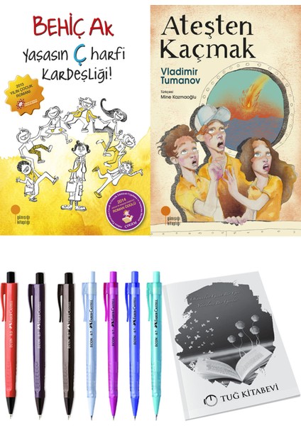 Ateşten Kaçmak ve Yaşasın Ç Harfi Kardeşliği 2'li Set + Hediyeli