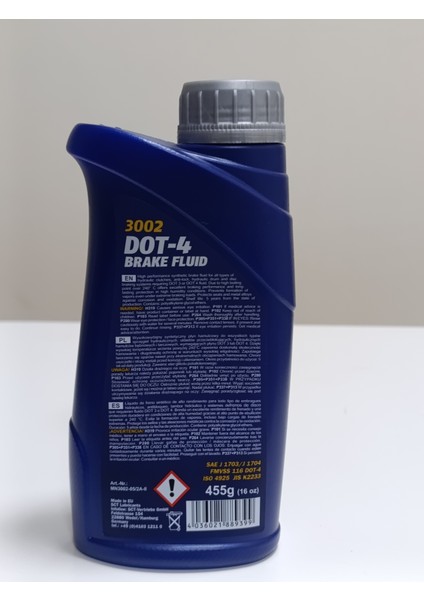 Dot-4 Fren Hidrolik Yağı 455 Gr. ( 2024 Üretim)