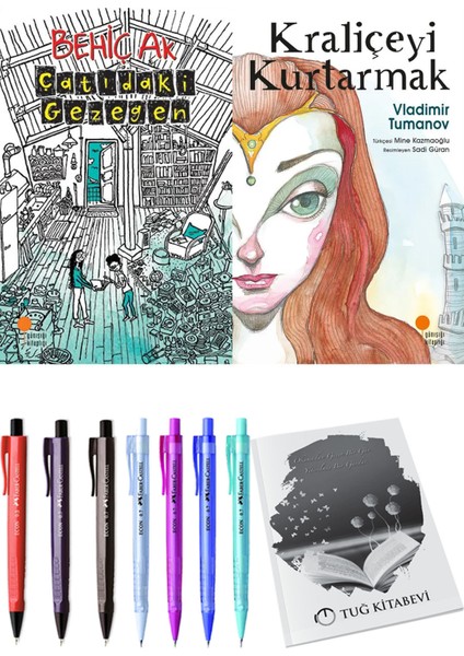 Kraliçeyi Kurtarmak ve Çatıdaki Gezegen 2'li Set + Hediyeli