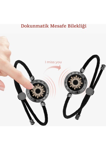 Mesafe Bilekliği - Totwoo Akıllı Dokunmatik Sevgililer Bilekliği