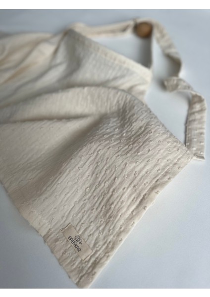 Emzirme Önlüğü Ponponlu Müslin %100 Pamuk indirimleri