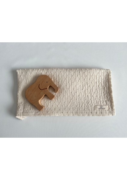 Emzirme Önlüğü Ponponlu Müslin %100 Pamuk