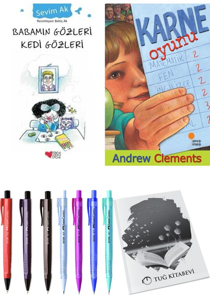 Karne Oyunu ve Babamın Gözleri Kedi Gözleri 2'li Set + Hediyeli