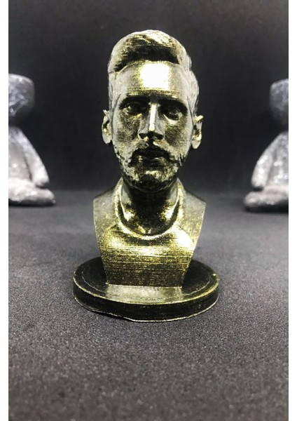 Lionel Messi Büst 10CM - Gold Efekt