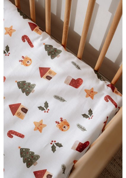 Bebek Beşik, Park Yatak (70X110 Cm) Nevresim & Çarşaf Takımı, Pamuk Saten - Yılbaşı fırsatları