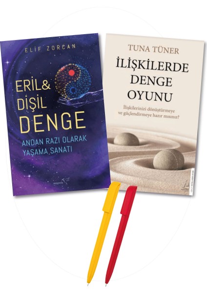 İlişkilerde Denge Oyunu - Eril ve Dişil Denge 2'li Set + Alfa Kalem