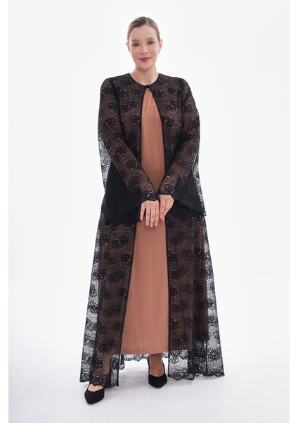 Gigitex Siyah Dantelli Pudra Sandy Iç Elbiseli Ikili Takım fırsatları