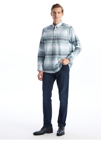 Lcwaıkıkı Classic Regular Fit Uzun Kollu Çizgili Erkek Gömlek modelleri