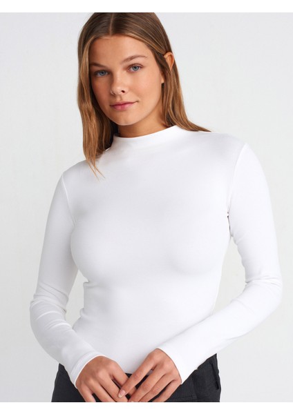 31433 Yarım Balıkçı Yaka Top-Ekru fırsatları