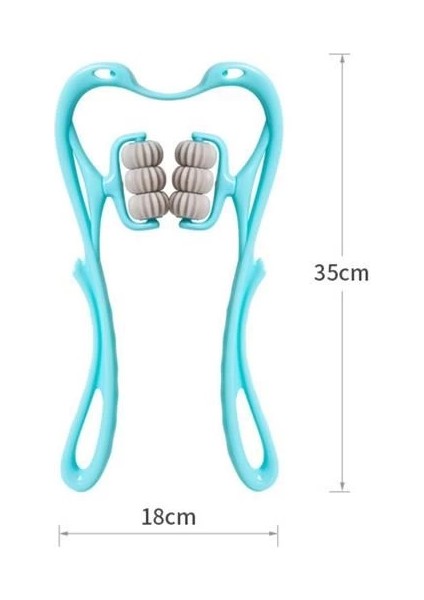 Çok Fonksiyonlu Manuel Altı Tekerlekli Boyun Masaj Aleti