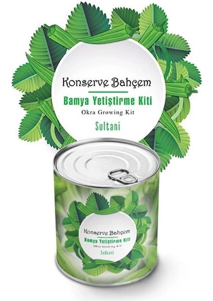 Konserve Bahçem Evde Konservede Sultani Bamya Yetiştirme Kiti
