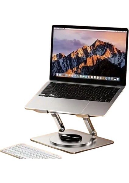 Stant Ergonomik Dayanıklı Hava Aldıran 360 Derece Dönebilen Laptop Standı