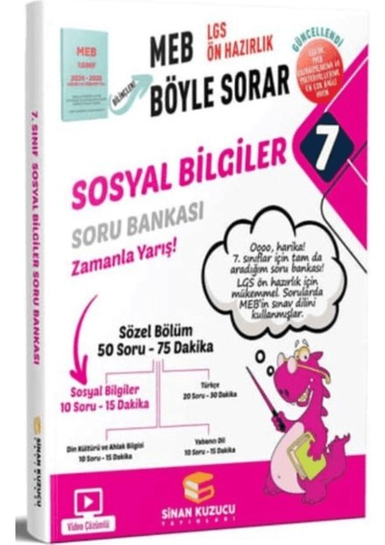 7. Sınıf MEB Böyle Sorar Sosyal Bilgiler Soru Bankası