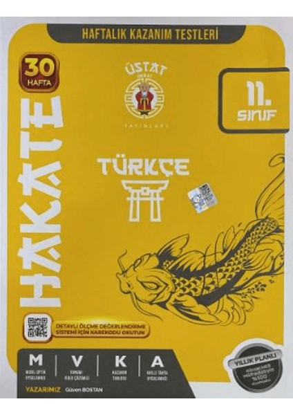 11. Sınıf Hakate Türkçe Haftalık Kazanım Testleri
