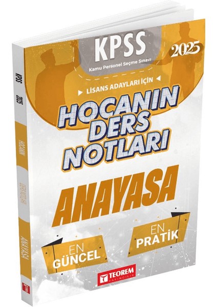 Hocanın Ders Notları Anayasa