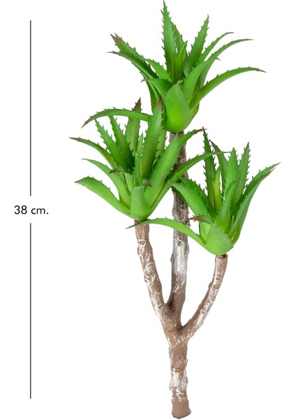 Yapay Sukulent Dal 3 Agave'li Yeşil 38 Cm. modelleri