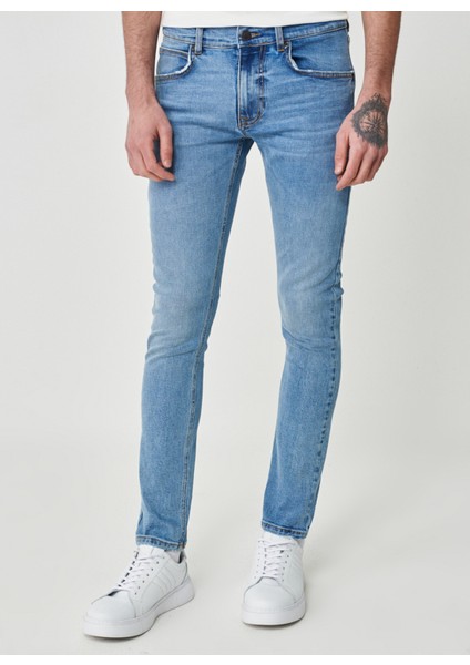 Normal Bel Slim Fit Erkek Denim Pantolon L719059XT_LUKE Jean Pantolon