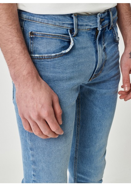 Normal Bel Slim Fit Erkek Denim Pantolon L719059XT_LUKE Jean Pantolon