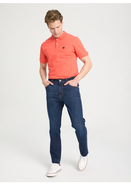 Normal Bel Slim Fit Koyu Mavi Erkek Denim Pantolon W12S085W50 Texas Slim Jean Pantolon