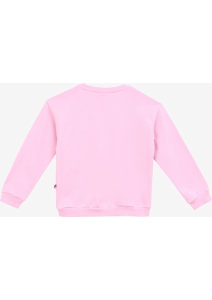 Baskılı Kız Çocuk Açık Pembe Sweatshırt BRB4WG-SWT6025 fiyatları