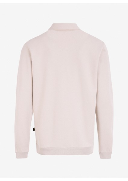 Polo Yaka Baskılı Bej Erkek Sweatshırt C4WM-SWT4247 fiyatları