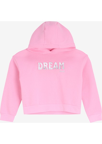 Baskılı Kız Çocuk Pembe Sweatshırt J4WG-SWT7564