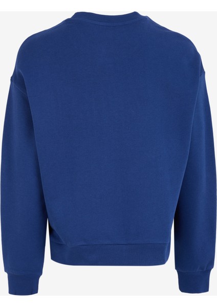 Bisiklet Yaka Baskılı Lacivert Kadın Sweatshırt J4WL-SWT7015 fiyatları