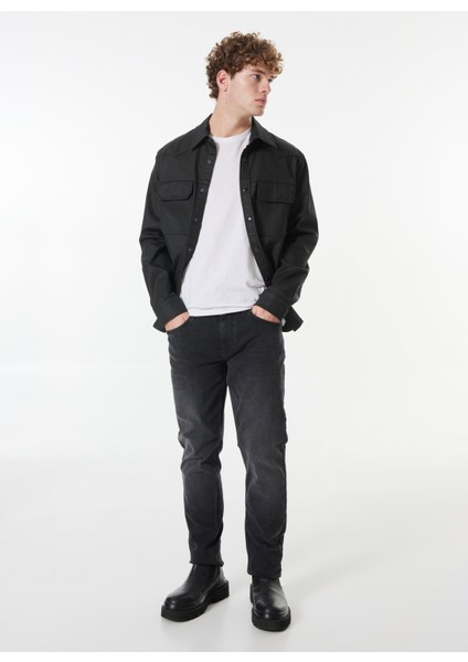 Yıkamalı Slim Fit Antrasit Erkek Denim Pantolon Vegas Slim - 1300