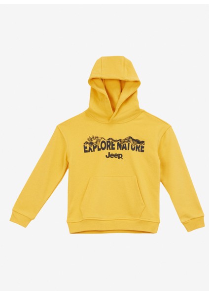 Baskılı Erkek Çocuk Hardal Sweatshırt J4WB-SWT7774 modelleri