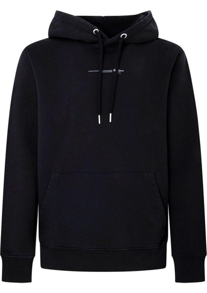 Kapüşon Yaka Siyah Erkek Sweatshırt PM582561 999 Dave Hoodıe