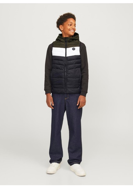 Jack & Jones Siyah Erkek Çocuk Şişme Mont 12258655