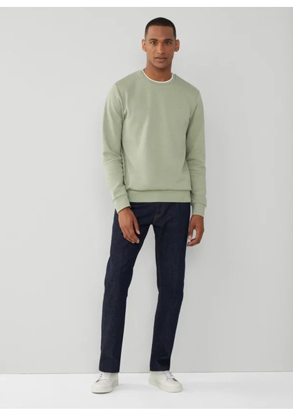 Bisiklet Yaka Haki Erkek Sweatshırt HM581165 fırsatları