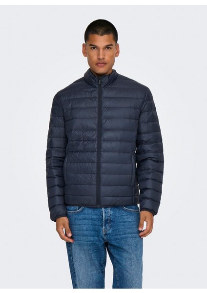 Gece Mavisi Erkek Mont Onsgavın Lıght Down Jacket Otw