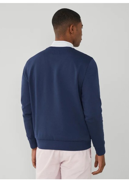 Bisiklet Yaka Lacivert Erkek Sweatshırt HM581165 fırsatları