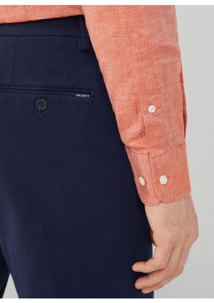 Slim Fit Gömlek Yaka Somon Erkek Gömlek Hm309765 fırsatları