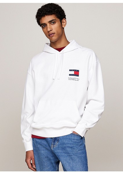 Kapüşon Yaka Beyaz Erkek Sweatshırt DM0DM20500YBR Rlx Novelty Graphıc fiyatları