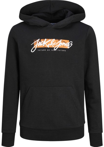 Baskılı Erkek Çocuk Siyah Sweatshırt 12259861