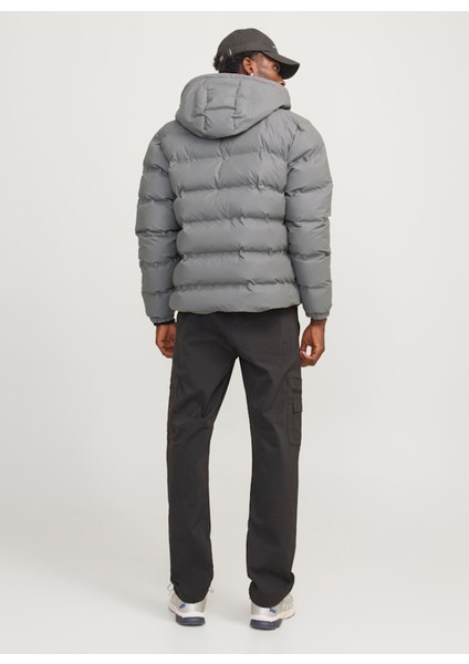 Gri Erkek Mont 12239020_Jcoelements Pu Puffer