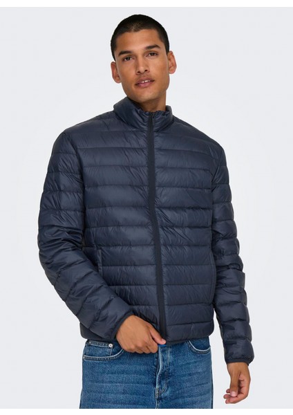 Gece Mavisi Erkek Mont Onsgavın Lıght Down Jacket Otw