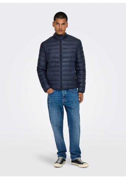 Gece Mavisi Erkek Mont Onsgavın Lıght Down Jacket Otw fırsatları