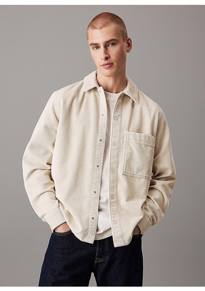 Regular Fit Taş Düz Erkek Gömlek J30j326678pd7 Corduroy Overshırt fiyatları