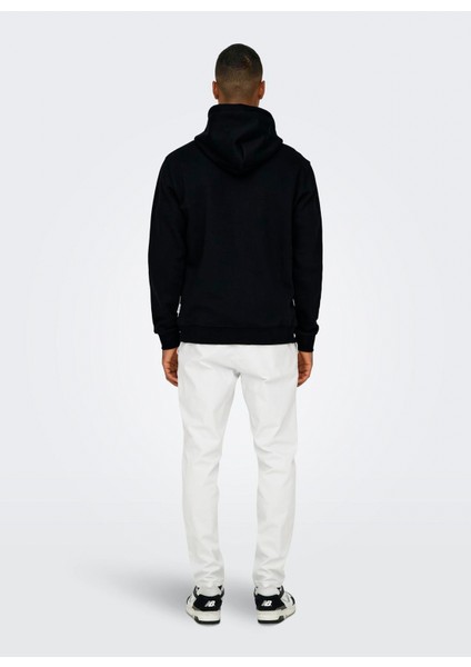 Kapüşon Yaka Siyah Erkek Sweatshırt Onscurated Reg Hoodıe Sweat Noos indirimleri