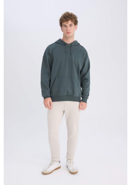 Jogger Eşofman Altı Slim Fit Dar Kesim Beli Bağcıklı Lastikli Paça Fermuar Cepli A4387AX24AU