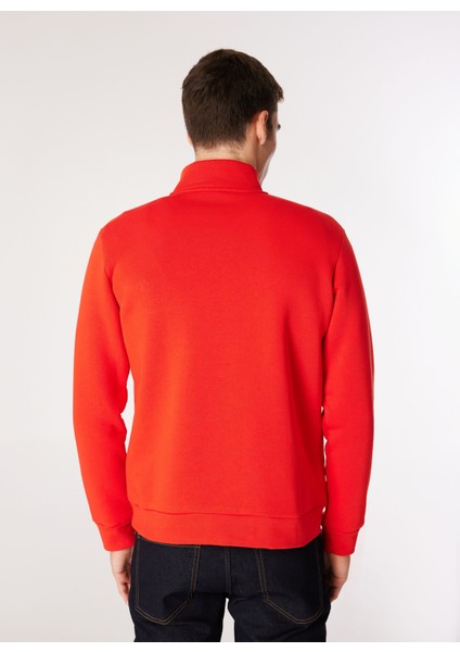 Dik Yaka Kırmızı Erkek Sweatshırt 12275180_JCOOVE Sweat Hıgh Neck indirimleri