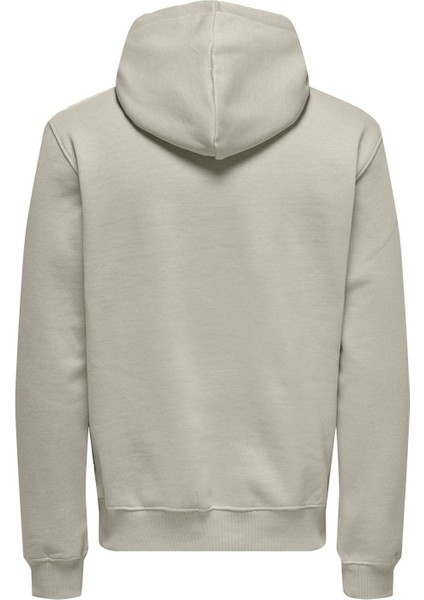 Kapüşon Yaka Ekru Erkek Sweatshırt Onscurated Reg Hoodıe Sweat Noos